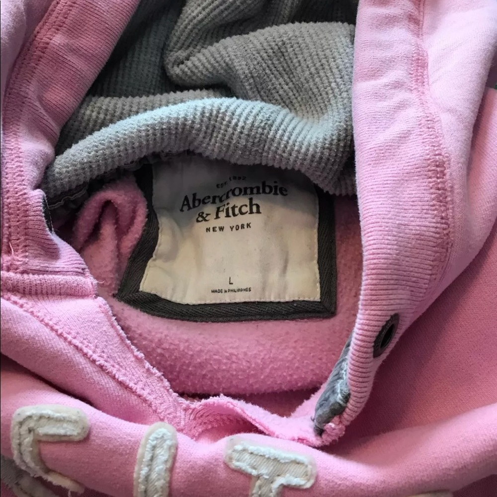 Abercrombie and Fitch light pink hoodie